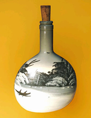 Lee glass bottle - glass, brandy