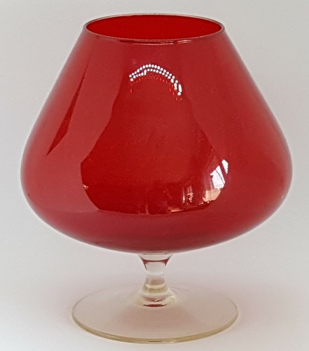 Ruby red glass vintage - , art