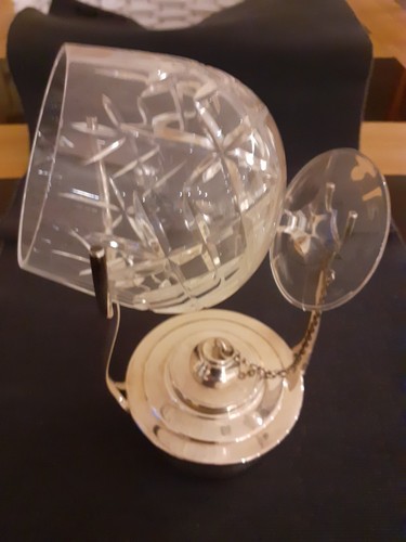 Silver plate brandy glass - brandy,