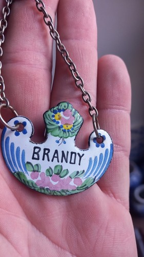 Antique enamel labeled - antique,