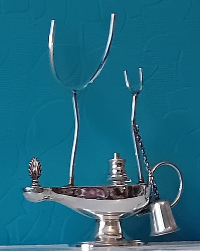 Antique silver plated aladdin - silver,